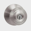 LOCK DEFIANT ENTRY KNOB 881 996 SATIN NICKLE