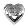 BAKING WILTON COOKIE CUTTER DOUBLE CUT-OUTS 6PCS SET HEART 417-2588