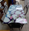 GLASS DINING TABLE A31-673 WITH 4 CHAIR SET