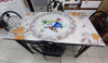 GLASS DINING TABLE A31-206 WITH 4 CHAIR SET