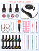 Nail  Gel Polish Kit Btiztlla with 120W UV Lamp 12 Colors