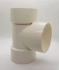 PVC TEE 3" LIGHT EQUAL DWV/TY