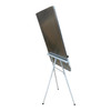 STATIONERY EASEL STAND & WHITEBOARD METAL 2' X 3'  60x90CM
