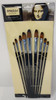 ARTIST BRUSH 9PCS BOMEIJIA FLAT TIP