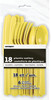 PARTY PLASTIC CUTLERY 18PCS PACK UNIQUE 6 OF EACH KNIFE - FORKS - SPOONS