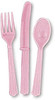 PARTY PLASTIC CUTLERY 18PCS PACK UNIQUE 6 OF EACH KNIFE - FORKS - SPOONS