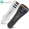 CAR CHARGER 6.1A QC3.0 3 USB PORT WITH LIGHTING CABLE