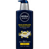 Lotion Set Nivea Men Maximum Hydration Essential Pack Body Wash and Shower Loofah Included - Two 16.9 fl oz Bottles