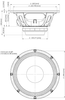 SPEAKER 18SOUND 10" 10NW750-16OHMS