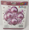 PARTY BALLOONS WITH CONFETTI COLORED AND CLEAR KIT 10PCS PACK W340