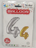 PARTY BALLOONS FOIL TYPE NUMBERS NO. 13991 / 1 / Silver