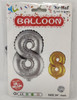 PARTY BALLOONS FOIL TYPE NUMBERS NO. 13991 / 1 / Silver