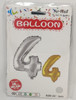 PARTY BALLOONS FOIL TYPE NUMBERS NO. 13991 / 1 / Silver