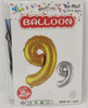 PARTY BALLOONS FOIL TYPE NUMBERS NO. 13991 / 1 / Silver