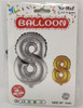PARTY BALLOONS FOIL TYPE NUMBERS NO. 13991 / 1 / Silver