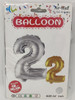 PARTY BALLOONS FOIL TYPE NUMBERS NO. 13991