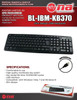 COMPUTER KEYBOARD BL-IBM-KB370 NIPPON AMERICA USB