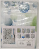 SHOWER CURTAIN MSHINE YB2950810 180 X 180CM WITH HOOKS