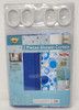 SHOWER CURTAIN LINTAIYANG 17521 180 X 180CM WITH HOOKS
