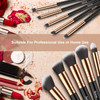 Makeup Brushes SOLVE Premium Makeup Brush Set Synthetic Cosmetics Foundation Powder Concealers Blending Eye Shadows Face Kabuki Makeup Brush Sets 10pcs Rose Golden