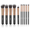 Makeup Brushes SOLVE Premium Makeup Brush Set Synthetic Cosmetics Foundation Powder Concealers Blending Eye Shadows Face Kabuki Makeup Brush Sets 10pcs Rose Golden