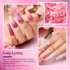 Nails Dip Powder Azurebeauty Kit 10 Colors Nude Pink Grey/ Glitter Red & Green