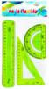 STATIONERY RULER 3PCS REGLE FLEXIBLE SET HXWJ