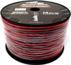 SPEAKER WIRE 14G YDS CABLE 14-500 BLK AUDIO PIPE BLACK AND RED SOLD PER YARD