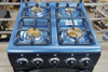 STOVE 4 BURNER EMERALD 20" BLACK HEAVY GRILL BRASS BURNER WITH IGNITER