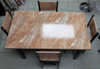 WOOD DINING TABLE YR2201-1008 B-12 WITH 4 CHAIR SET