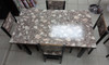 WOOD DINING TABLE YR2201-1009 B-12 WITH 4 CHAIR SET