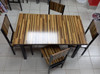 WOOD DINING TABLE YR2201-1010 WITH 4 CHAIR SET (WOOD LOOK)