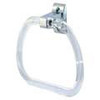 TOWEL RING EZ-FLO PLASTIC WITH CHROMW BASE 15231