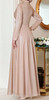 Dress Evening Shimmer Burgandy / Gold