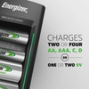BATTERY & CHARGER ENERGIZER AA RECHARGEABLE 4PK 1.2V 1300mAH NIMH
