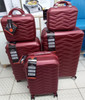 LUGGAGE SUITCASE HARD COVER 5PCS SET 4 WHEEL SPINNER TR-AB5