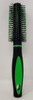 HAIR BRUSH ROUND BLACK & COLOR HANDLE