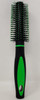 HAIR BRUSH ROUND BLACK & COLOR HANDLE