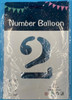 PARTY BALLOONS FOIL TYPE NUMBERS 16" SILVER JL18374