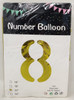 PARTY BALLOONS FOIL TYPE NUMBERS 32" GOLD R09-156