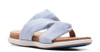 Footwear Women Clarks Eliza Skip Slide Sandal Blue  /Black