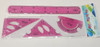 STATIONERY RULER 4PCS REGLE FLEXIBLE SET HXWJ