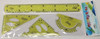 STATIONERY RULER 4PCS REGLE FLEXIBLE SET HXWJ