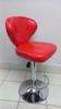BAR STOOL 02 CHROME & RED