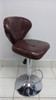 BAR STOOL 02 CHROME & BROWN