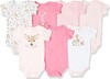 Baby Bodysuit Set Hudson 7pcs Pink