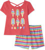 Baby top & Shorts Set The Children's Place Toddler Coral/lilac