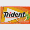 TRIDENT TROPICAL TWIST FLAVOR GUM SUGAR FREE 14-PIECES