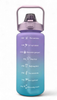 WATER BOTTLE YJ682 WITH HANDLE TWO TONE PLASTIC 2000ML LARGE