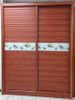 WARDROBE TRIPPLE 816A WITH WOOD SILDING DOOR